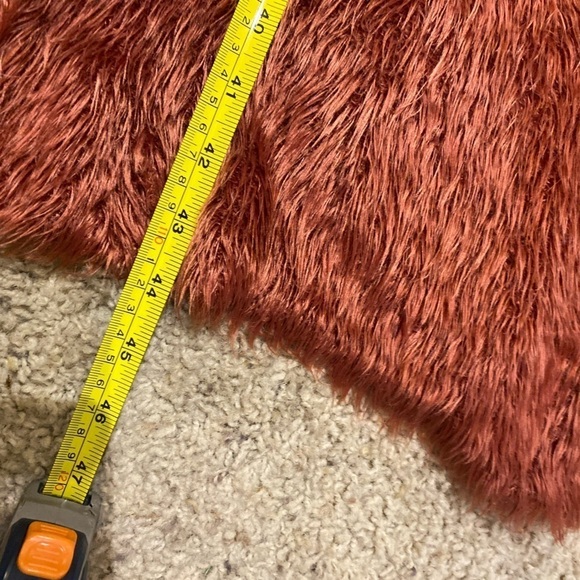 Free People Women’s Fuzzy Duster Plum Size Small Open Cardigan Long Sleeve - Picture 9 of 9